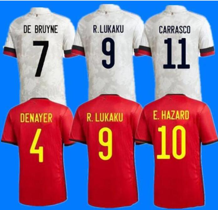 

2021 Belgium men soccer jerseys custom De Bruyne LUKAKU HAZARD BATSHUAYI camisa time shirt for, Black;yellow