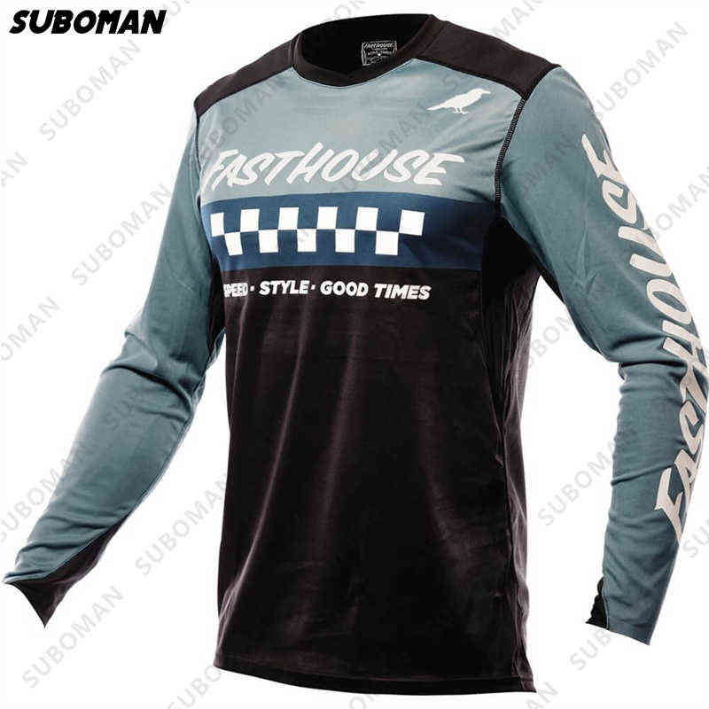 

FASTHOUSE mnnlichen atmungs lange rmeln MTB poc DH MX motorrad mountainbike downhill BMX radfahren trikots blue black jersey G1130
