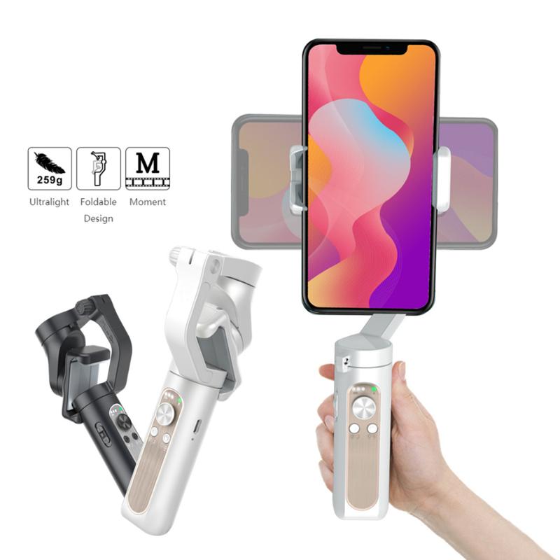 

Foldable 3-Axis Handheld Gimbal Smartphones Stabilizer AI Face Tracking Vlog Live Video For Sports Mode 3.0 Anti-Shake System Selfie Monopod