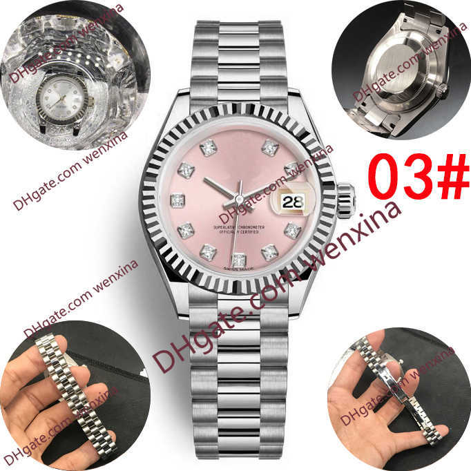 

Women watch Lady Size 26mm Classic Girl Waterproof Diamond Wristwatch 13 High Quality Deluxe Automatic Mechanical Movement watches, 01