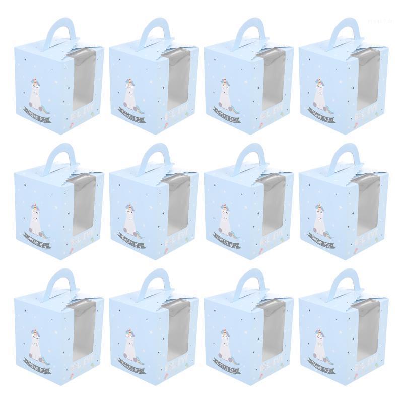 

Gift Wrap 50Pcs Muffin Cupcake Boxes Pattern Packaging Paper Cake Containers