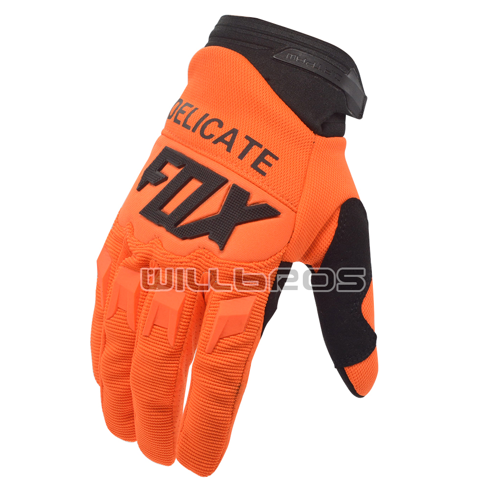 

Delicate Fox 360 MX Race Gloves Enduro MTB DH Motocross Moutain Bike Orange