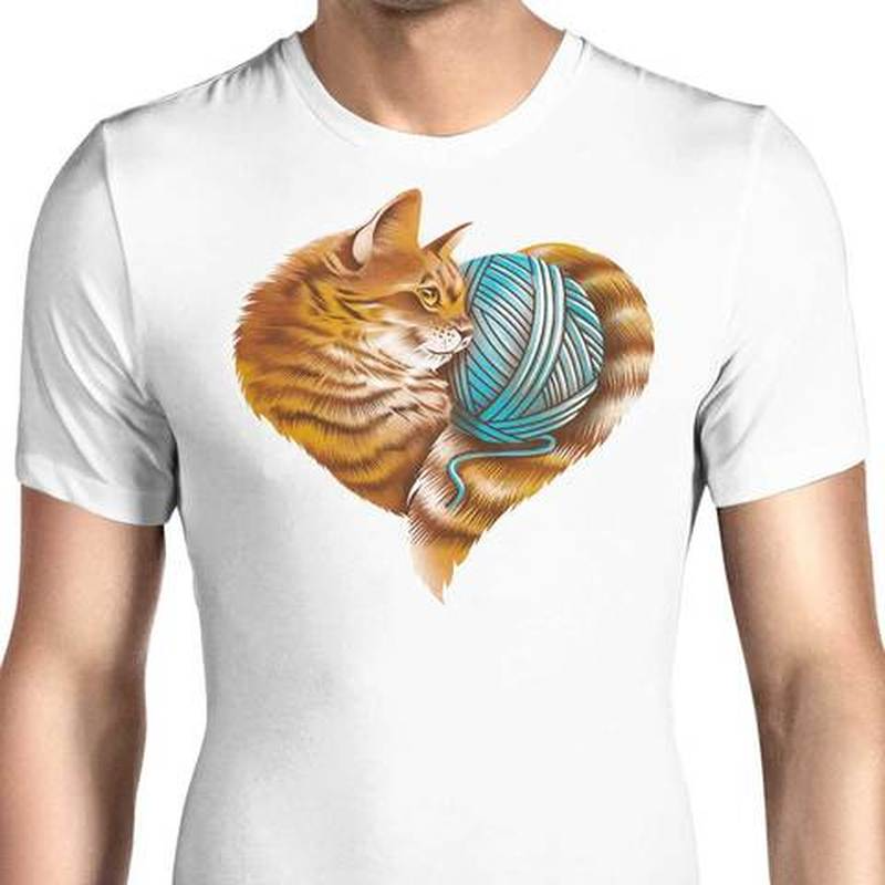 

European style big yellow cat pattern ins wind round neck short-sleeved T-shirt for men and women, comfortable and loose, White;black
