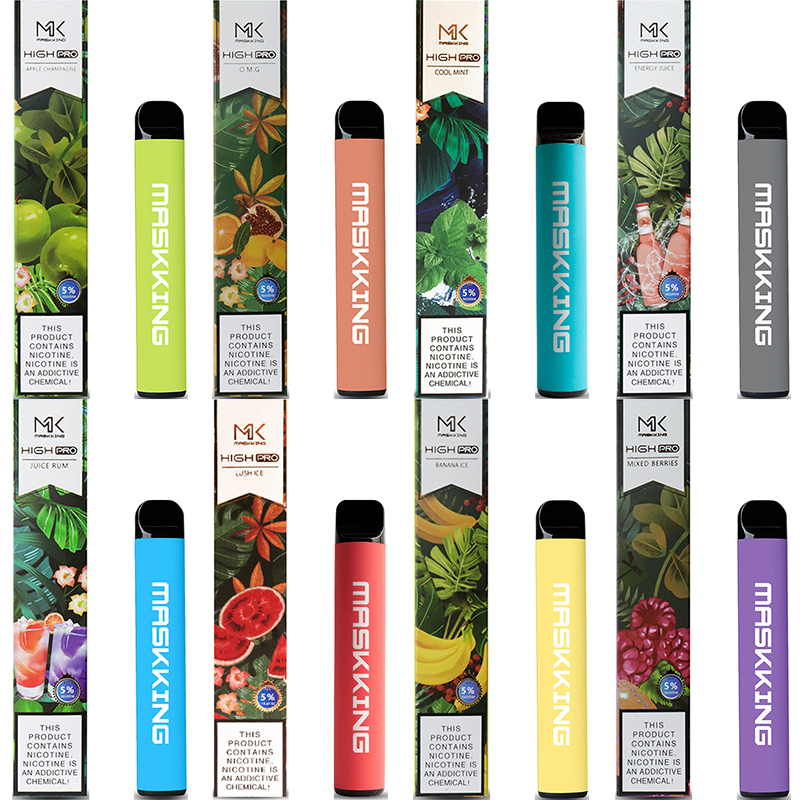 

Disposable Vape Maskking High Pro Disposables E Cigarettes Puffs 600mAh 3.5ml Pre-filled Cartridges Vapor Vapes pen mix flavors great price