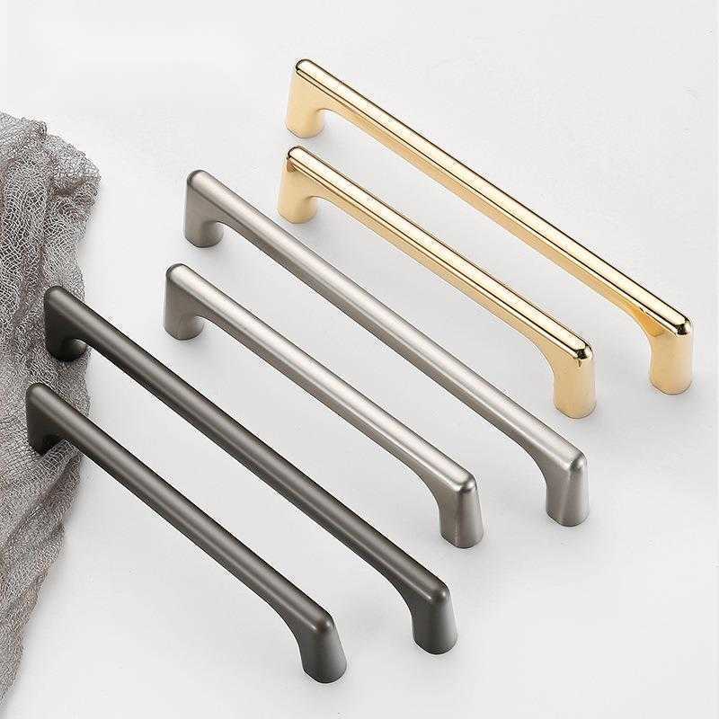 

round single hole small handle golden drawer wardrobe door extended solid hardware