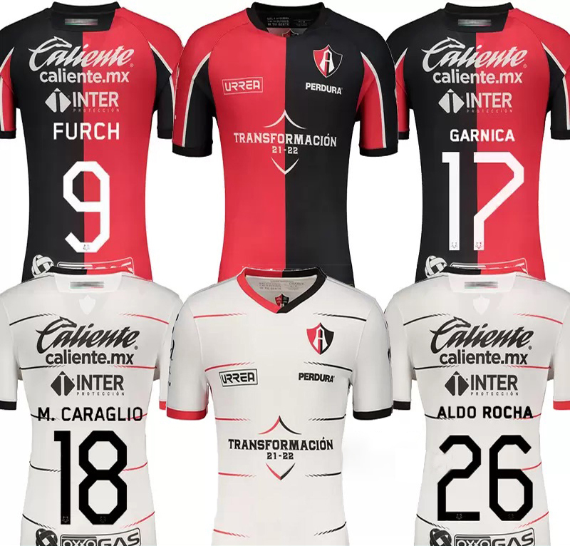 

Mexico 21 22 MX club UNAM soccer jerseys Atlas FC football shirt 2021 2022 Monterrey Camisa de futebol maillot foot, Black;yellow