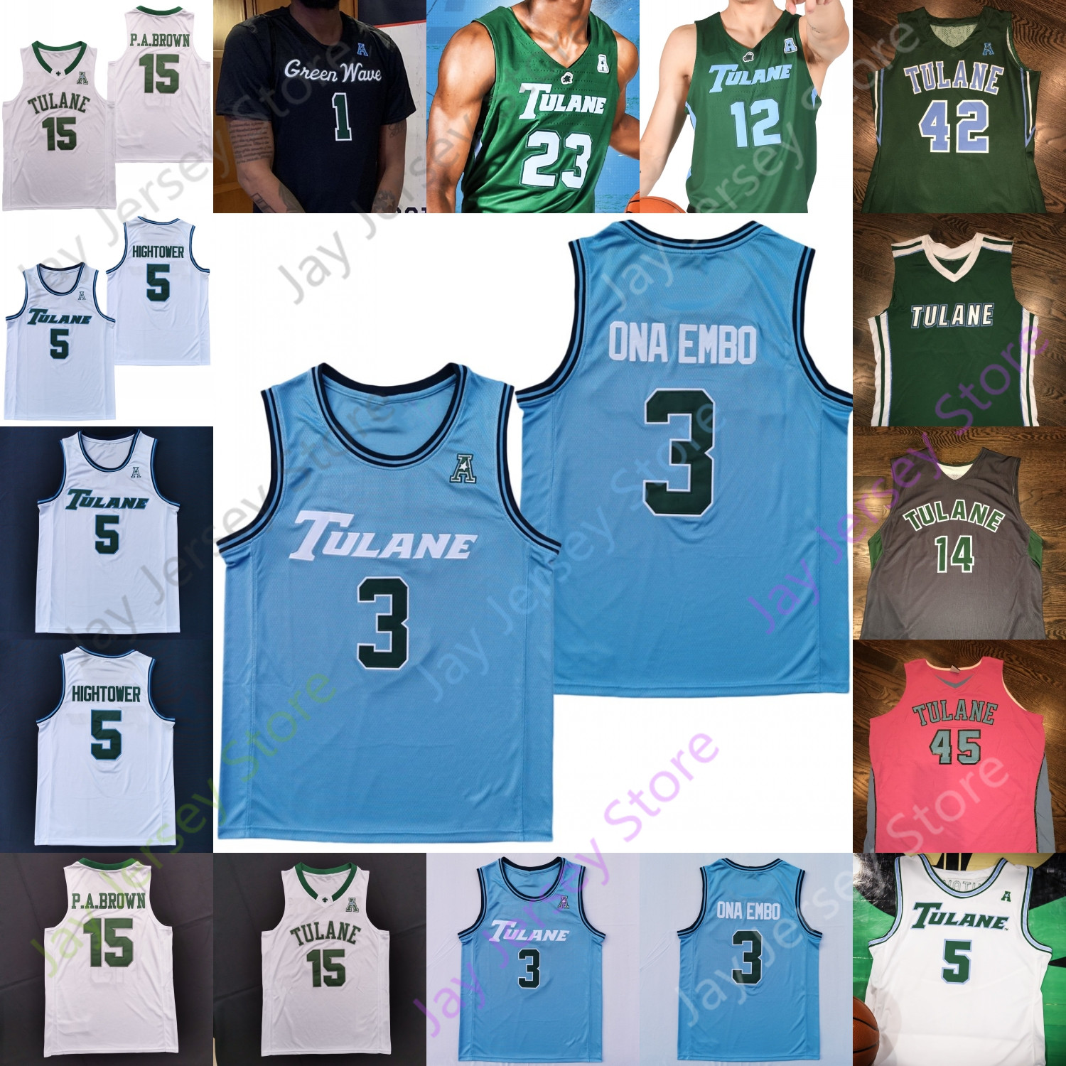 

Custom Tulane Green Wave Basketball Jersey NCAA College Jalen Cook Jaylen Forbes Tylan Pope DeVon Baker Jadan Coleman Scott Spencer, White