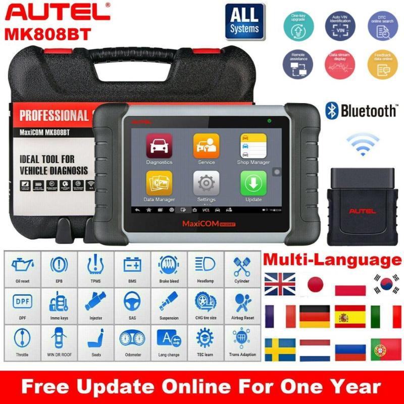 

Code Readers & Scan Tools Autel MaxiCOM 808BT Diagnostic Tool With Full System Diagnosis OBD2 EScaner TPMS Reader OBDII Auto Key Coding DP