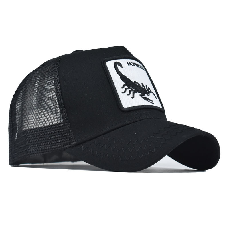 

Scorpion NET hat Embroidered Baseball Hat men's and women's hat hip hop cap, Thickened net eagle head