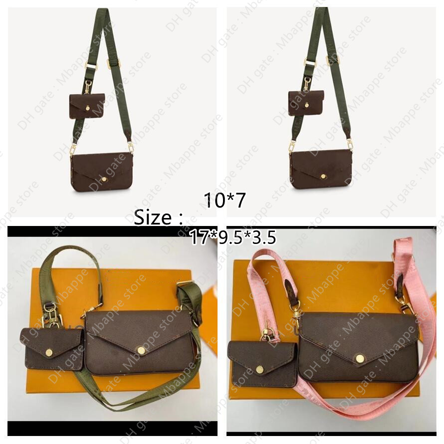 Women's handbags bag 2 pieces/set Designers of mens wallet flower crossbody bag ladies purses