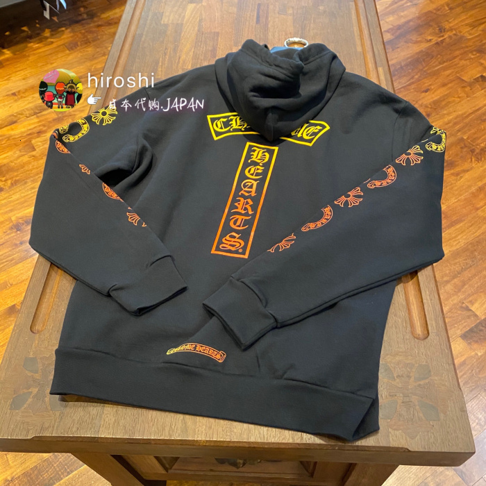

Hiroshigo hearts chrome 21ss rainbow Hoodie for men and women ONKV, Black
