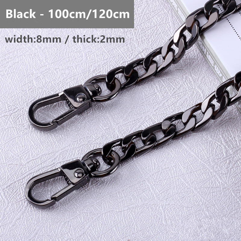 

100cm High Quality Purse Handbags Shoulder Strap Chain Bags Replacement Handle Fashion bag Accessories
