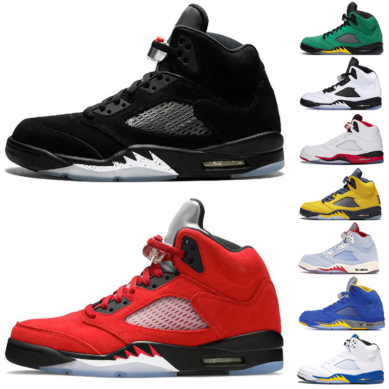 

2021 newest jumpman 5 5s men basketball shoes Raging Bull Anthracite Bred Oregon Ducks Bluebird white Laney blue mens trainers sports sneakers size 7-13, #7 stealth 2.0