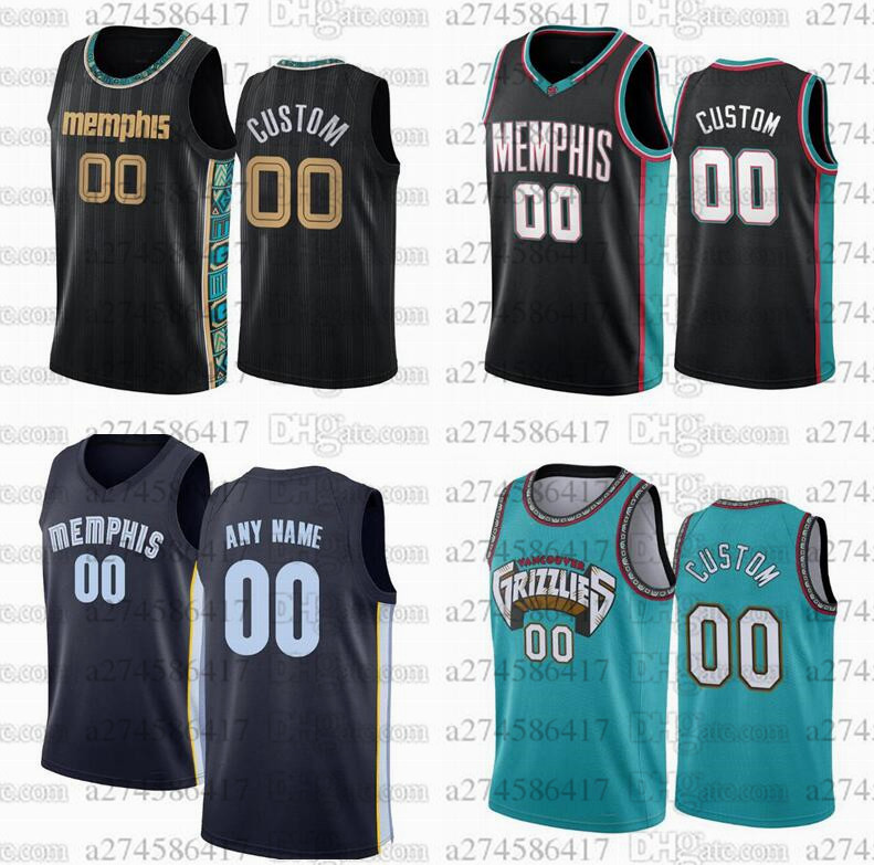 

Custom basketball Jerseys Memphis rizzlies 12 Ja Morant 13 Jaren Jackson Jr Any name and number Swingman city Jersey, Black;red