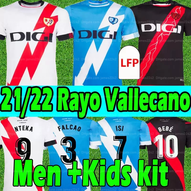 

Custom 2021 2022 Camiseta Rayo Vallecano Soccer Jerseys ISI UNAI LÃPEZ Home Away Third Football Shirt SERGI GUARDIOLA FRAN GARCÃA RODRIGUES, Black;yellow