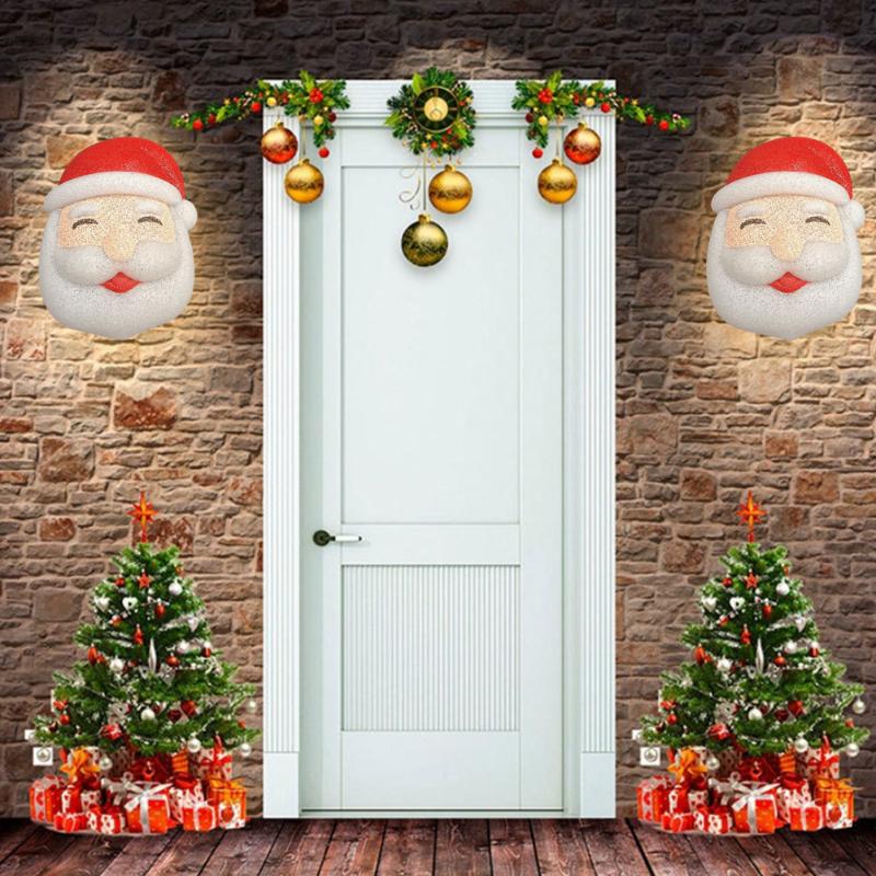 

Christmas Decorations Lampshade Decoration Santa Claus Porch Wall Light Holiday Ornaments Year Decor Adornment Props
