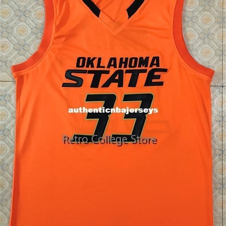 

Marcus Smart #33 State college Basketball Jersey Embroidery Stitched Customize any name and name XS-6XL vest Jerseys, Orange