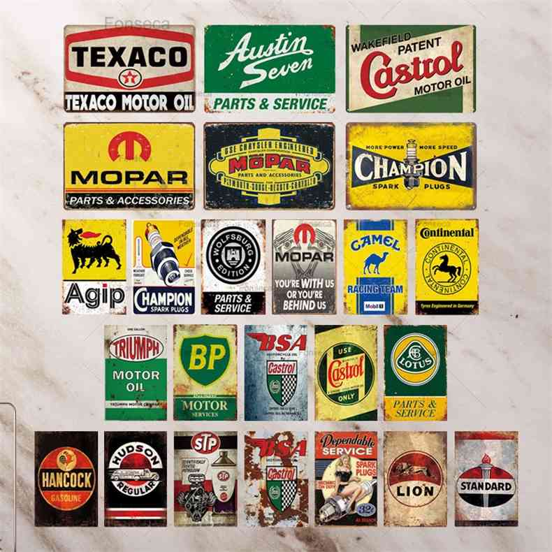 

Vintage Tin Sign Metal Signs Decorative Plaque Retro Decor Bar Pub Garage Man Cave Decora