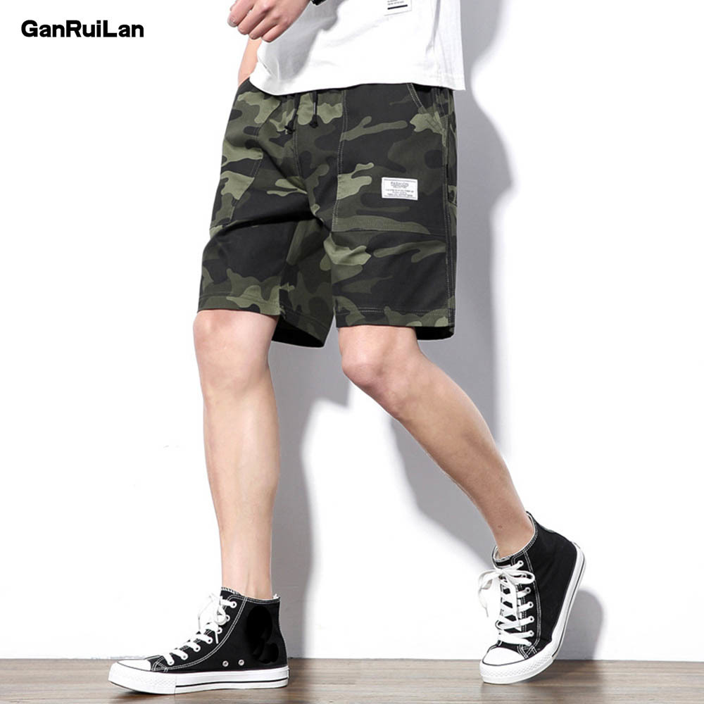 

Shorts Men Cool Camouflage Summer Cotton Casual Men Short Pants Brand Clothing Comfortable Camo Men Cargo Shorts 210518, Army green