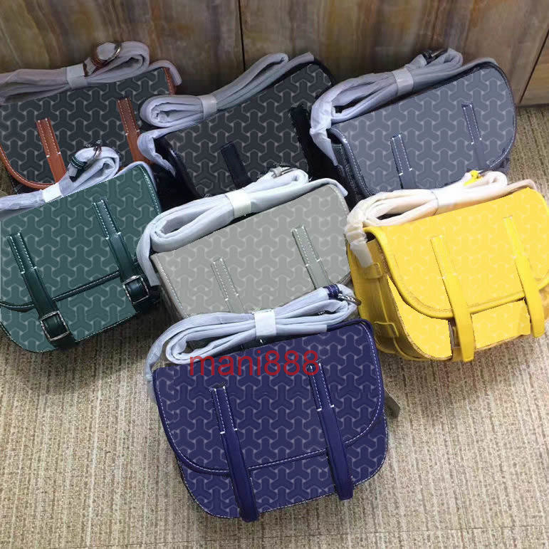 

bags High value goya postman bag classic letter printing high-grade double button messenger small square Box GY Handbags