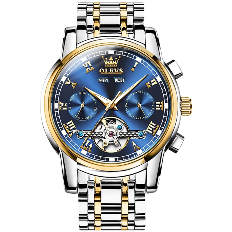 

Wristwatches Top Men Mechanical Man Automatic Watch Original Business Fashion Waterproof Wrist Watches For, Green