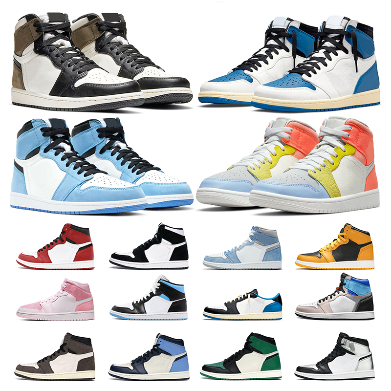 

mens basketball shoes 1s Hyper Royal Dark Mocha shadow University Blue Fragment women sport sneaker trainers fashion outdoor, 35