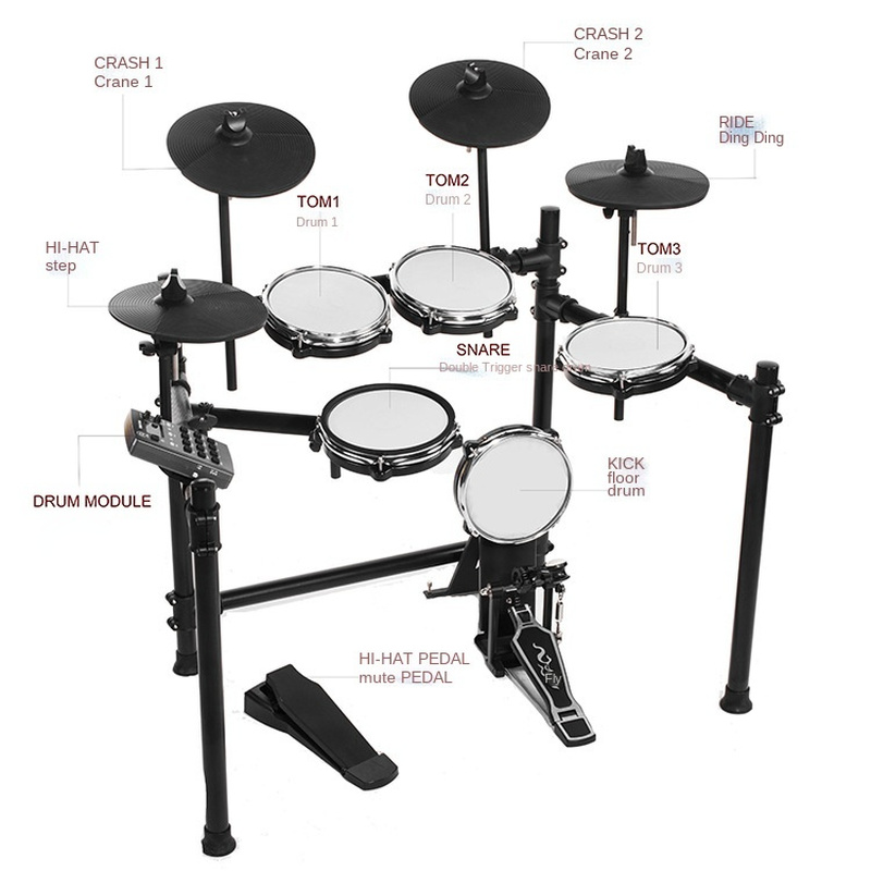 

Electronic drum playing drum portable home beginner adult electric drum set(The logistics price Pls Contact us)
