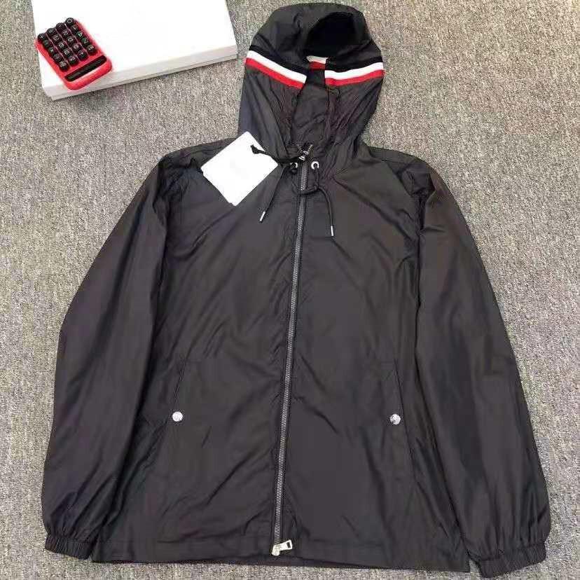 

2021 Fashion Mens Jacket Spring Autumn Outwear Windbreaker Hoodie Zipper Hooded Jackets Coat Outside Hip Hop men s clothing, Orange