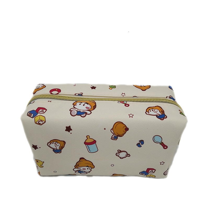 

Make Japane and Korean Fashion 2021 Long Style Ladi' Hand Make Up Wash Storage Bag, Blue polar bear