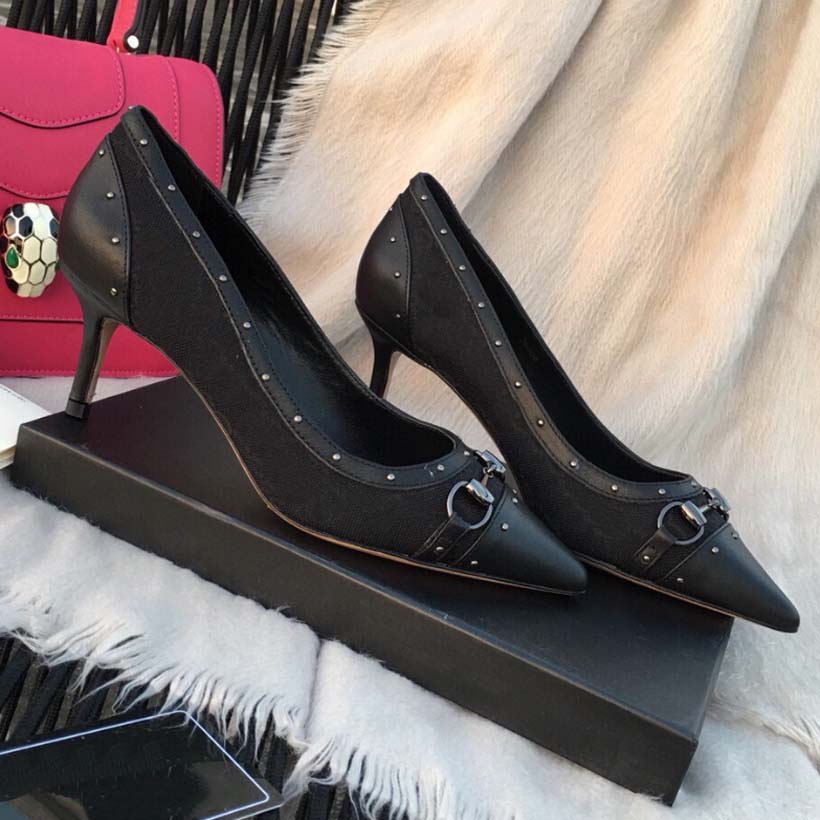 

Designer Heels womens Shoes sandals Loafers pointed buckle sandal summer footwear fashion 7cm heel back strap genuine leather sole women shoe 06, #6