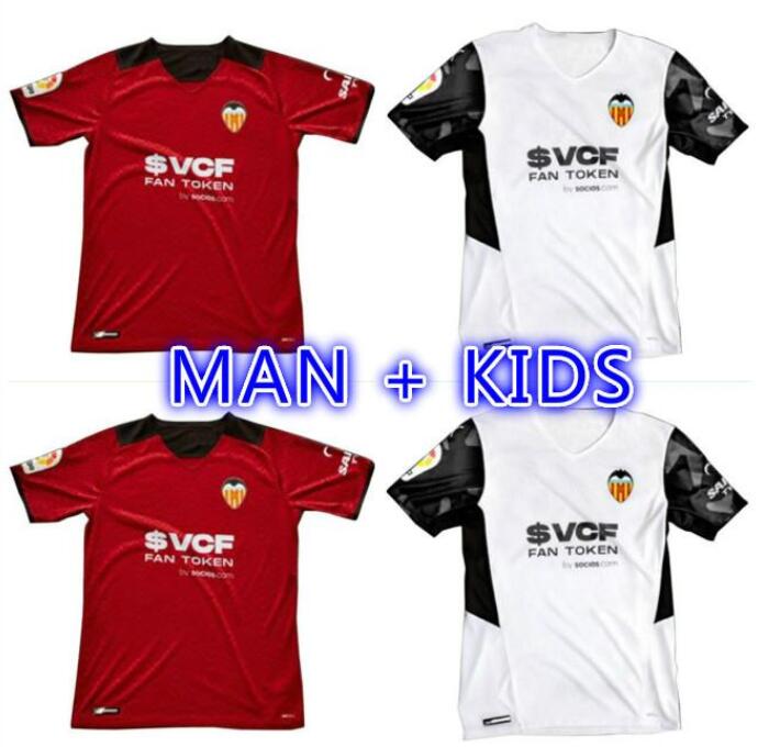 

21 22 valencia CF soccer jerseys 2021 2022 GUEDES GAMEIRO camisetas de fútbol RODRIGO M. Florenzi M.Gómez men kids kit football shirts top thailand, White