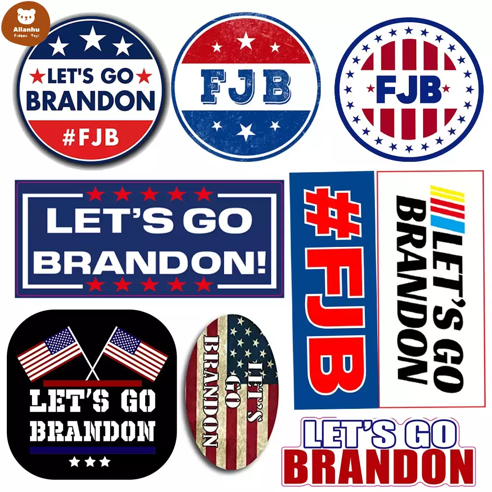 

Let's Go Brandon Stickers Flags For Car Cellphone Cups Universal Tags Decoration ev591w