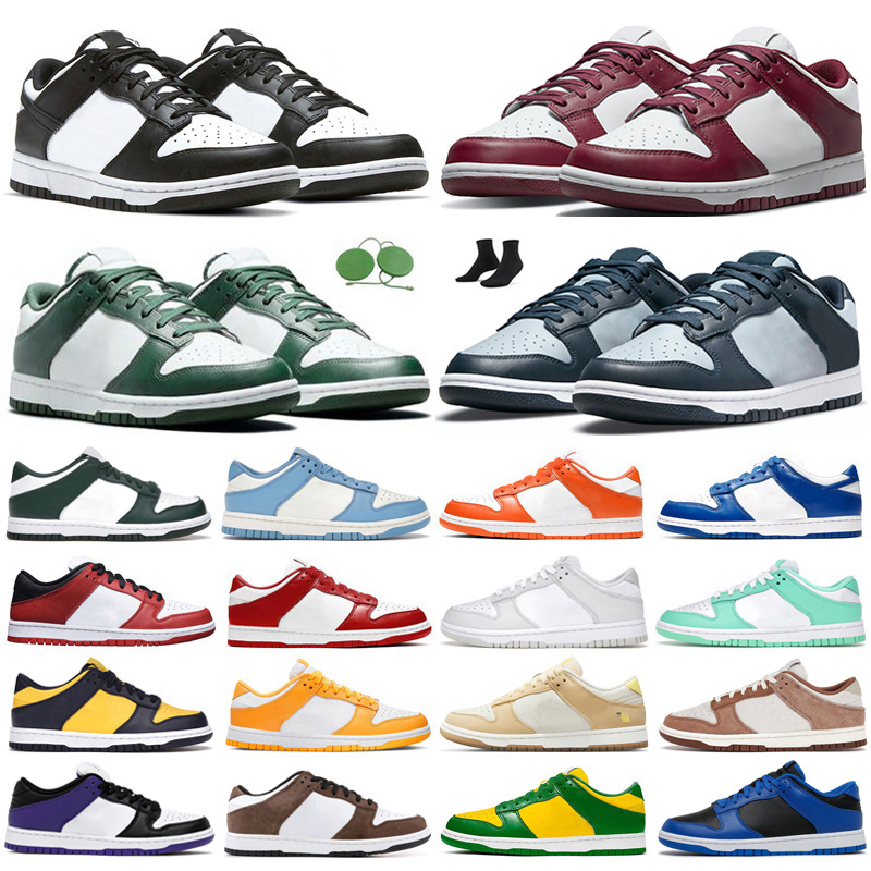 

2022 men women low casual shoes Bordeaux Coast UNC Black White Sail Georgetown Team Green Court Purple Trail dunks mens trainers outdoor sports sneakers, University red