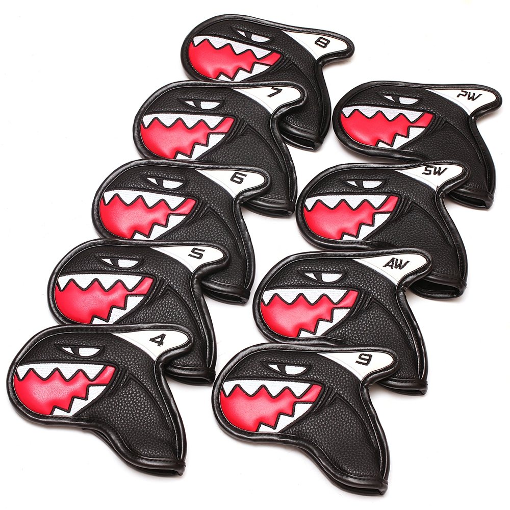 

PU Leather Golf Club Irons Headcover 10 pcs Set