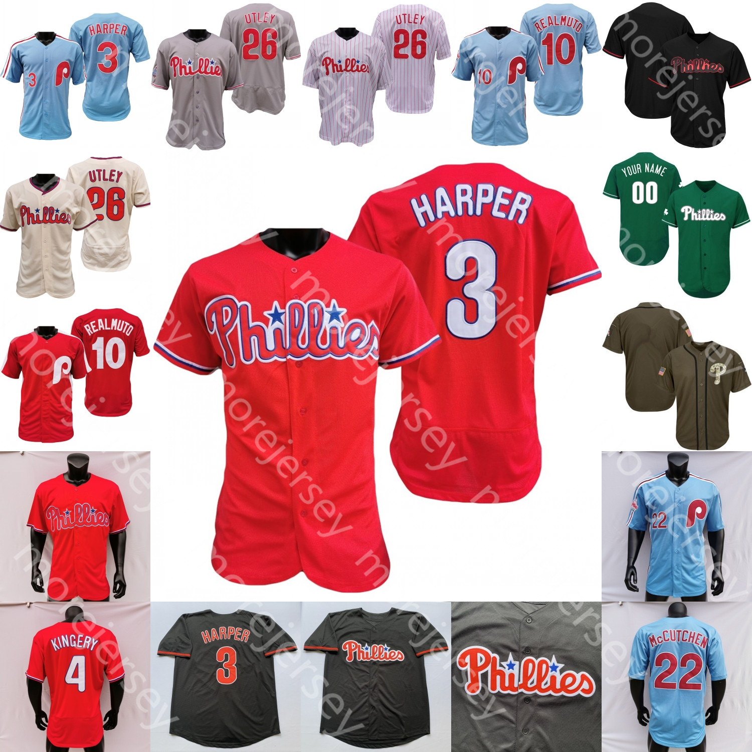 

Phillies Jersey Alec Bohm Harper J. T. Realmuto Rhys Hoskins Aaron Nola Didi Gregorius McCutchen Zack Wheeler Chase Anderson Zach Eflin Matt Moore Roman Quinn Miller, Women 2021 pinstripe