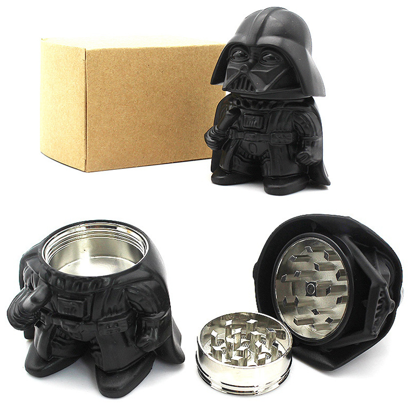 

2022 90mm Height Black Zinc Alloy 36mm Diameter Grinders For Herb Grinder 3 Parts Oil Dab Rigs Smoking Accessories GR194