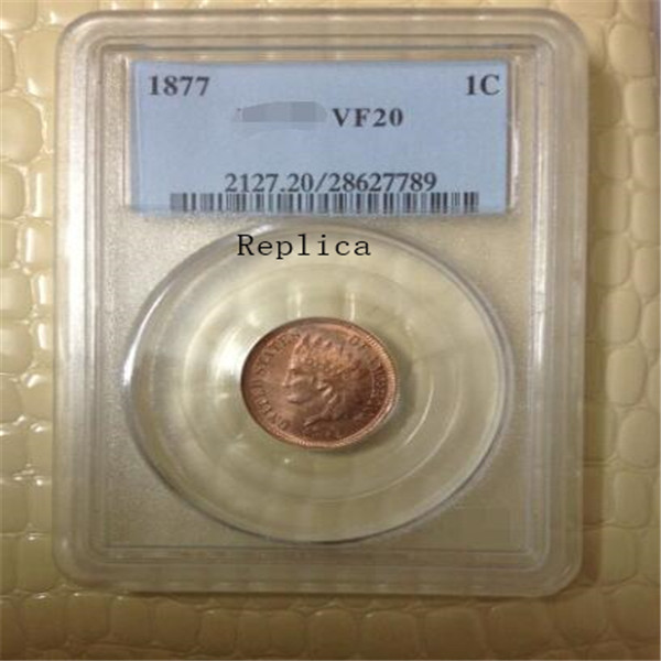 

Indian Head Cents Small Cents PCGS COIN 1877 Genunin VF20 VF30
