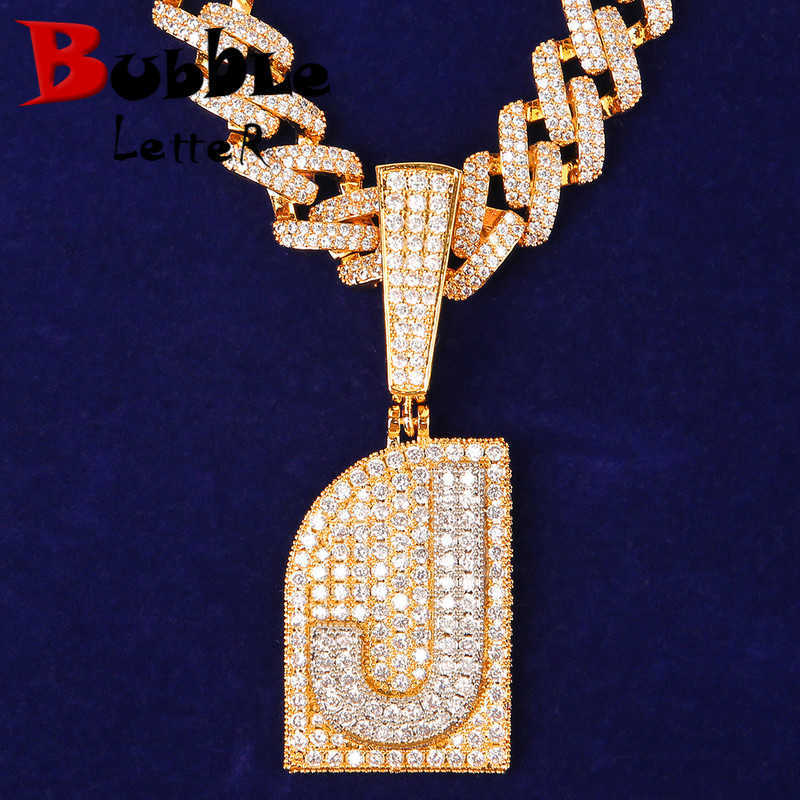 

Initial Single Letter Pendant For Men's Hip Hop Rock Street Jewelry X0707