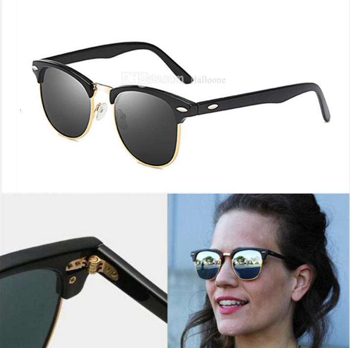 

Ray Luxury 2021 Brand Polarized Sunglasses Men Women Pilot Sunglasses UV400 Eyewear Glasses Bans For Womens Metal Frame Polaroid Lens, White;black