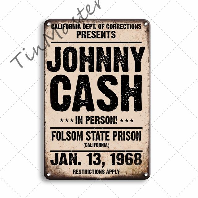 

2021 Classic Movie Metal Signs Rock N Roll Plaque Retro Film Vintage Wall Decor for Bar Pub Club Pub Bar Man Cave Store Home Signs 20x30cm