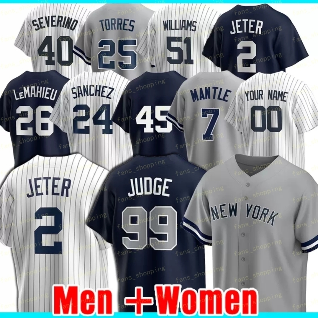 

Mens Derek Jeter DJ LeMahieu Aaron Judge Baseball Jerseys Anthony Rizzo Mariano Rivera Babe Ruth YAnKee Bernie Williams Men Women Youth kids, Blue;black
