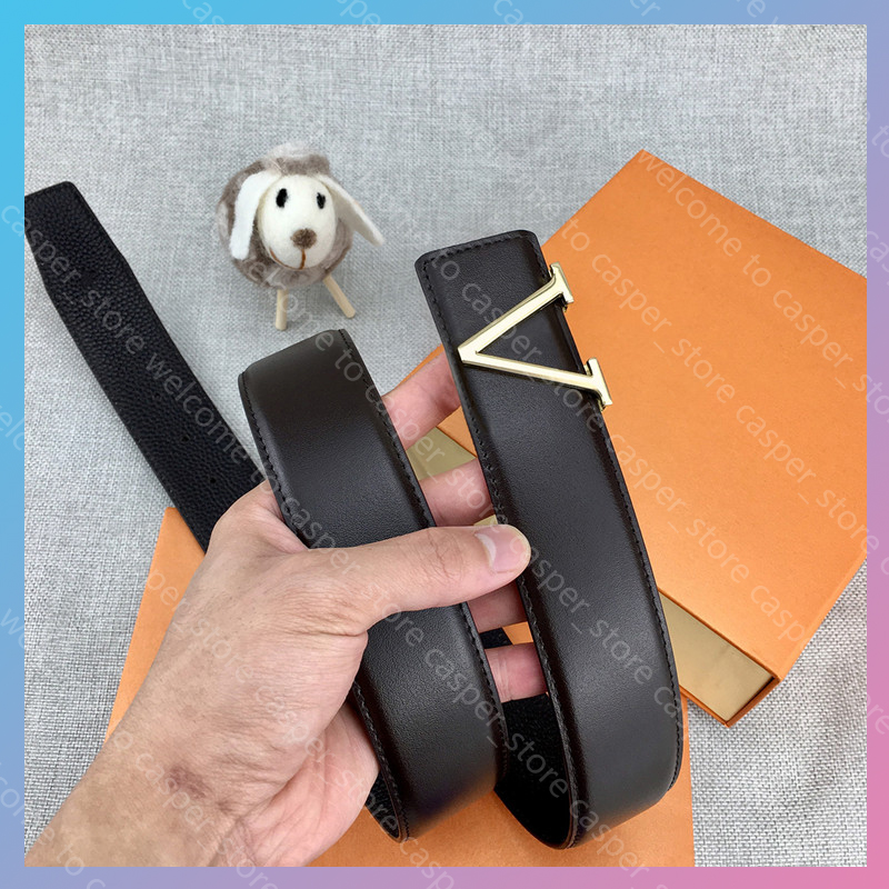 

Mens womens luxurys designers belts brands Genuine Leather belt steel Needle Buckles 3.8cm width 90-125cm length Solid letter printed buckle, Black;brown