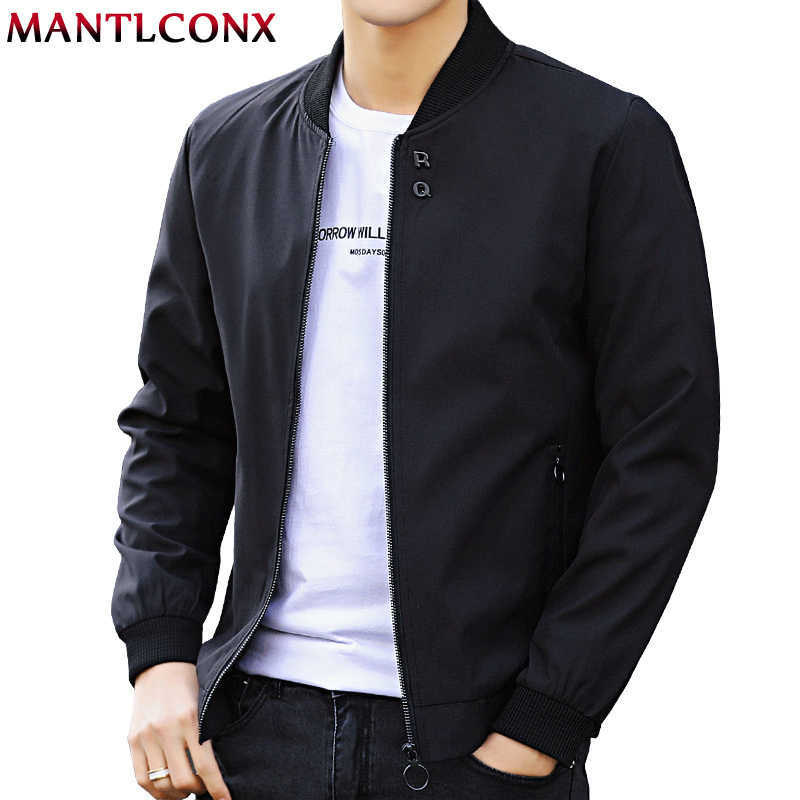 

MANTLCONX est Solid Autumn Mens Jackets Male Casual Zipper Summer Jacket Men Spring Casual Outwear Men Thin Jacket Man Autumn 210707, Black