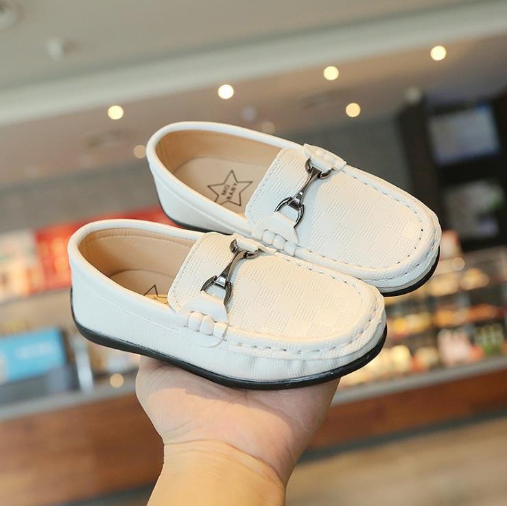 Children Shoes PU Leather Casual Styles Boys Girls Shoes Soft Comfortable Loafers Slip On Kids Shoes 21-30