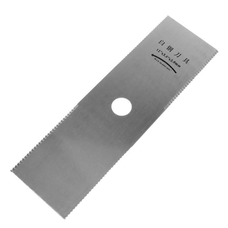 2T White Steel Brush Straight Cutter Sheet Cutting Grass Cutter Parts Replacement Garden Grass mower Mes-image-693294927