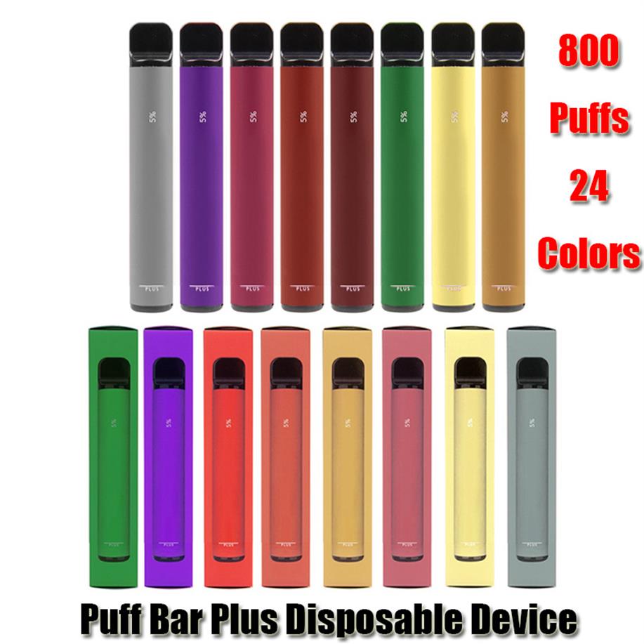

Puff Bar Plus Disposable Pod E-cigarette Device 800 Puffs 550mAh Battery 3.2ml Prefilled Cartridge Vape Pen VS Flex Bang XXLa45
