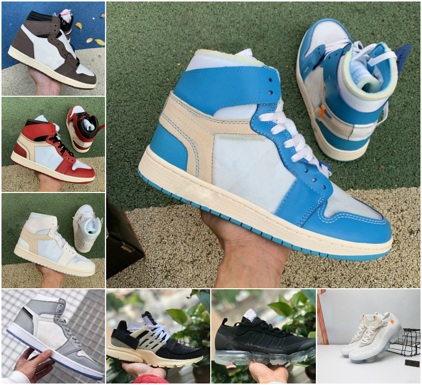 

2021 Men J Balvin x jumpman 1 high OG University Blue Basketball shoes 1s Colores Vibras dye Pine Hyper Royal Sneakers Presto V2 Ultra BR TP