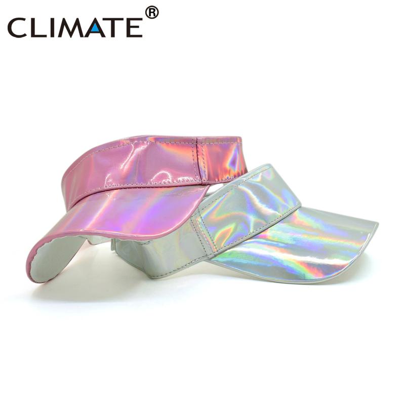 

Visors CLIMATE Women Dazzle Sun Visor Cool Hiphop Summer Party Beach Hat Woman Fashion Caps Outdoor Girls, Blue;gray