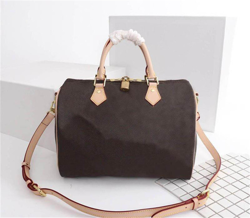 

Women messenger bags Classic Style Fashion bags women bag Shoulder Bags Lady Totes handbags 35cm pillow bag With Shoulder Strap, Dust Bag, Brown flower