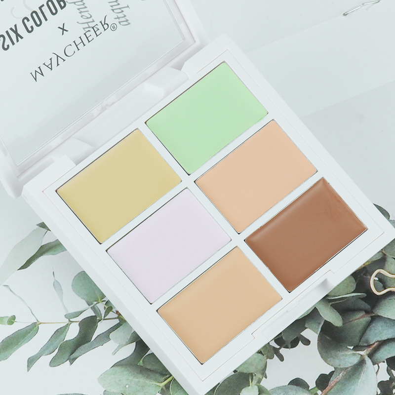 Uniform Color correcting palette 6 Colors Creamy Repair Brighten Contour Concealers Colour Corrector Face Makeup-image-717481753